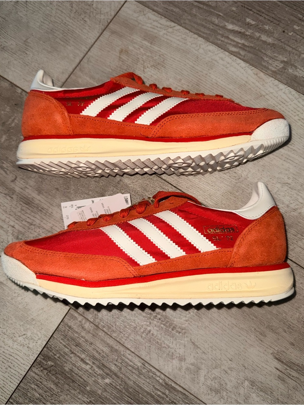 Adidas SL 72 RS Preloved Red Sneakers Mens 9 - Picture 2 of 9